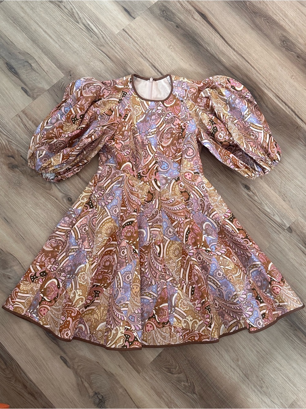 Zimmerman Concert Paisley Day Mini Dress in Linen